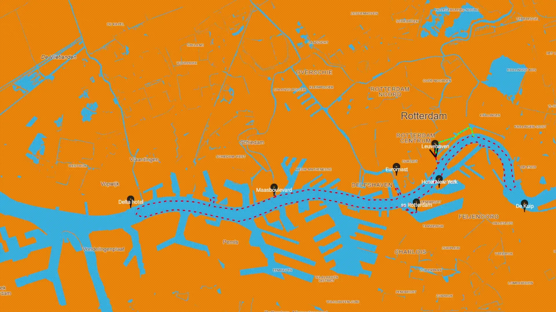 Harbour Tour 60 min Map